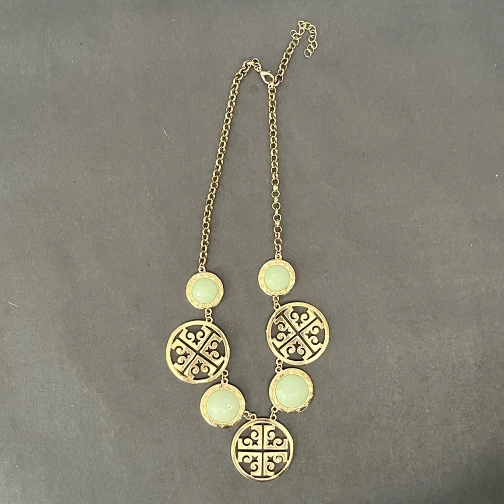 Isis Fashion Jewelry Blue and Golden Set - Picture 4 of 4